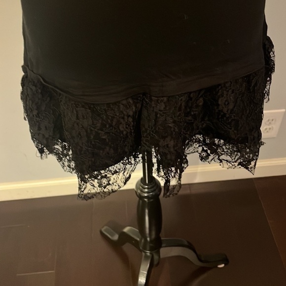 Zara mini dress with lace trim size small like new condition black - Picture 2 of 6